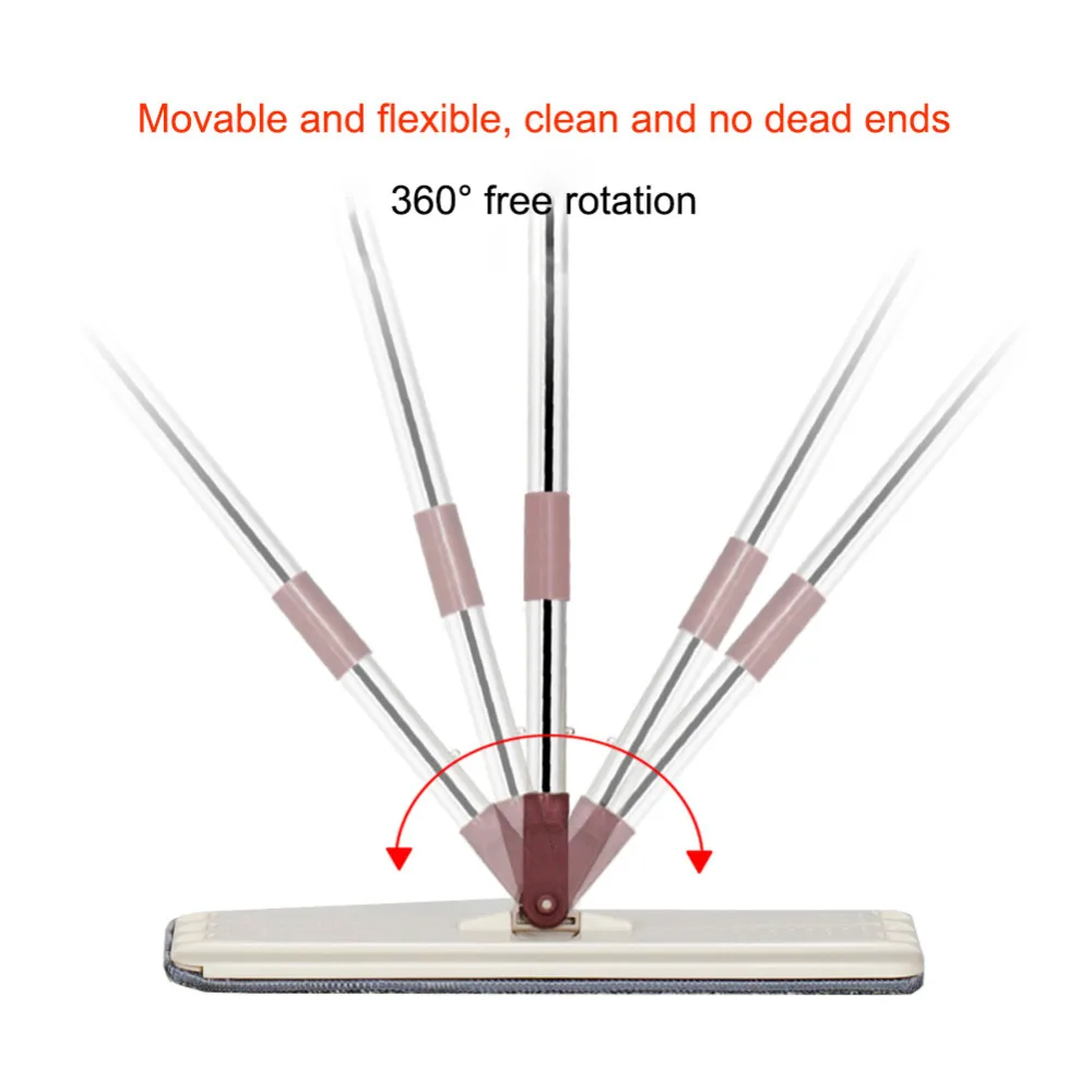 Новинка года! Большая автоматическая Швабра без обезвоживания, ручная стирка, ленивая швабра, плоская швабра, Домашний Уход за собой, усиленный стержень, вращающаяся Швабра