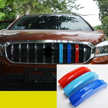 

ABS Exterior 3 color Front Center Grill Bar Cover Trim For Suzuki sx4 s-cross 2017 2018