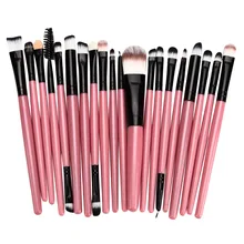 MAANGE 20Pcs pink Makeup Brushes Set Powder Blush Foundation Lip Eyebrow Eyeshadow Eyeliner contour Concealer Brush