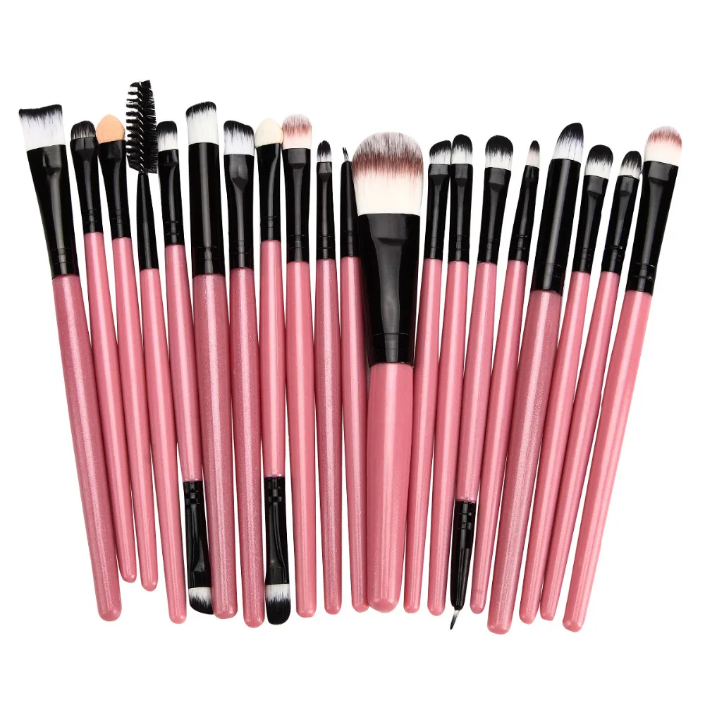 MAANGE 20Pcs pink font b Makeup b font Brushes font b Set b font Powder Blush