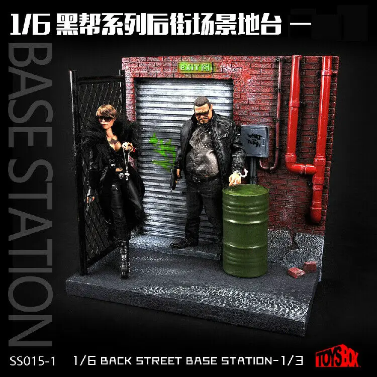 

1/6 Back Street Base Station Model Resin Stand Fir for Action Figure TOYS-BOX