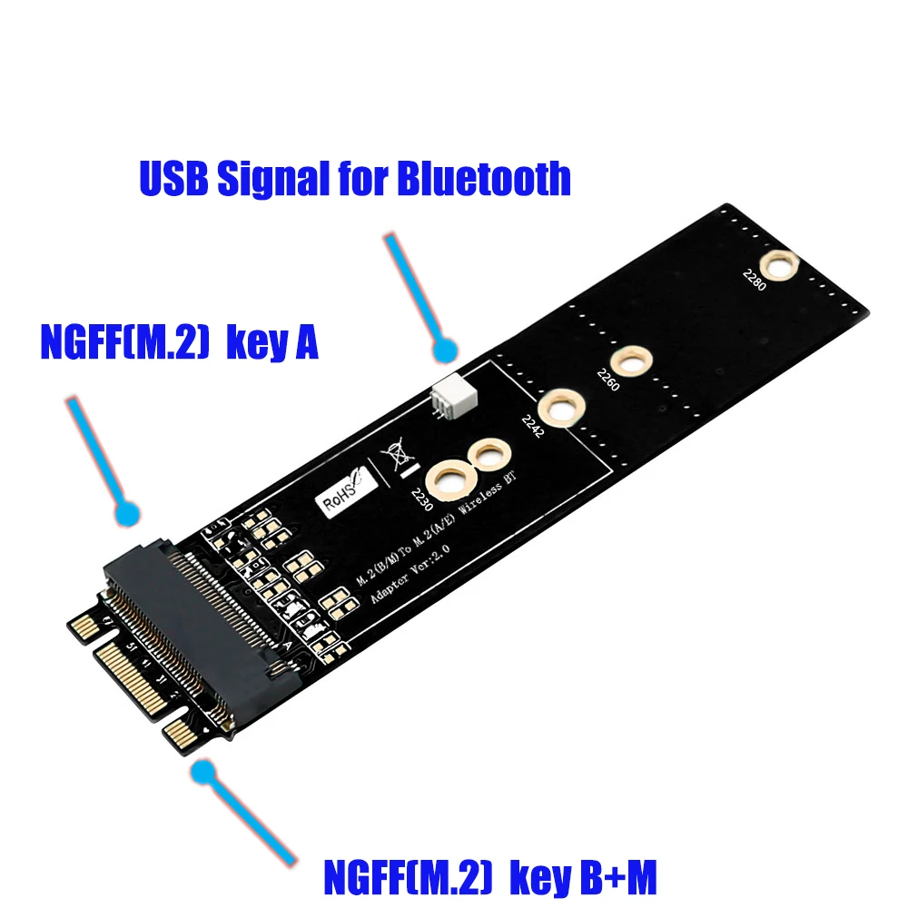 SP Черный Металлический Чехол B+ M ключ M.2 NGFF SSD для SATA 6 ГБ/сек. адаптер с корпусом разъем m2 адаптер NGFF SATA адаптер конвертер