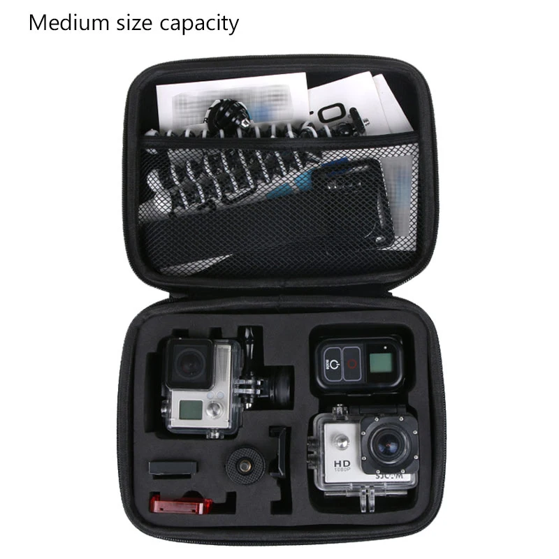 Портативный водонепроницаемый чехол для хранения GoPro Hero 7 6 5 4 3 Xiaomi Yi 4K Sjam Sj4000 Go pro