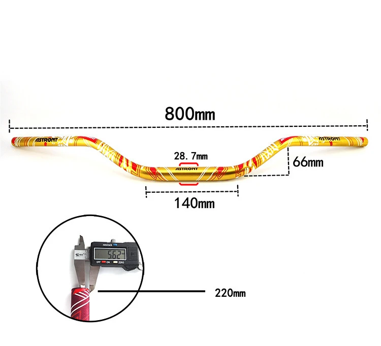 CNC алюминиевый руль мотоцикла 7/" 22 мм ручка трубы 1 1/8" 28 мм руль для Honda MSX 125 Kawasaki Ducati Yamaha