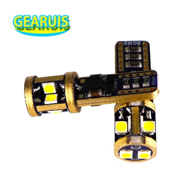4pcs 12V-18V T10 canbus 10 smd 3030 no error non polar 0.18A 194 W5W 501 Car Tail Side bulbs Parking License Plate Light White | Автомобили