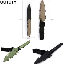안전 1: 1 전술 고무 나이프 군사 훈련 애호가 cs 코스프레 장난감 칼 첫 번째 혈액 소품 단검 모델