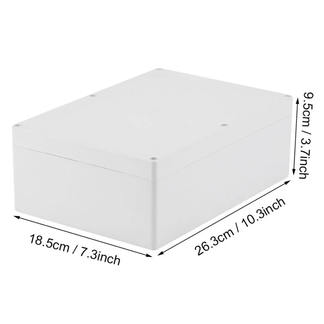 

1pc New Waterproof Electronic Project Box ABS Plastic Enclosure Case Junction Box 265x185x95 / 230x150x85