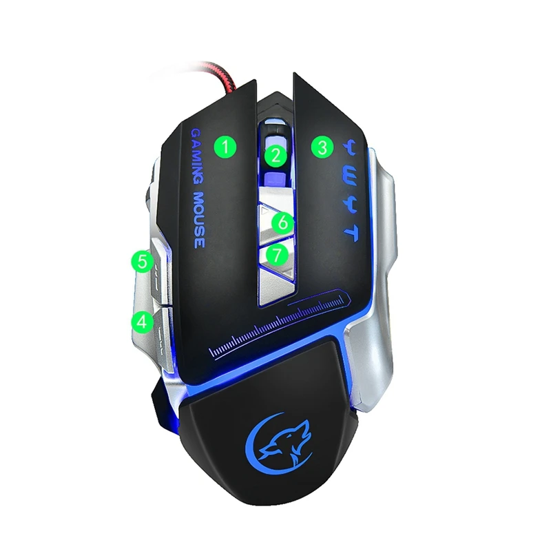  G810 Gaming Mouse Usb Wired Optical Game Mouse 3200 Dpi Adjustable 8 Buttons Backlight Mice Gaming 