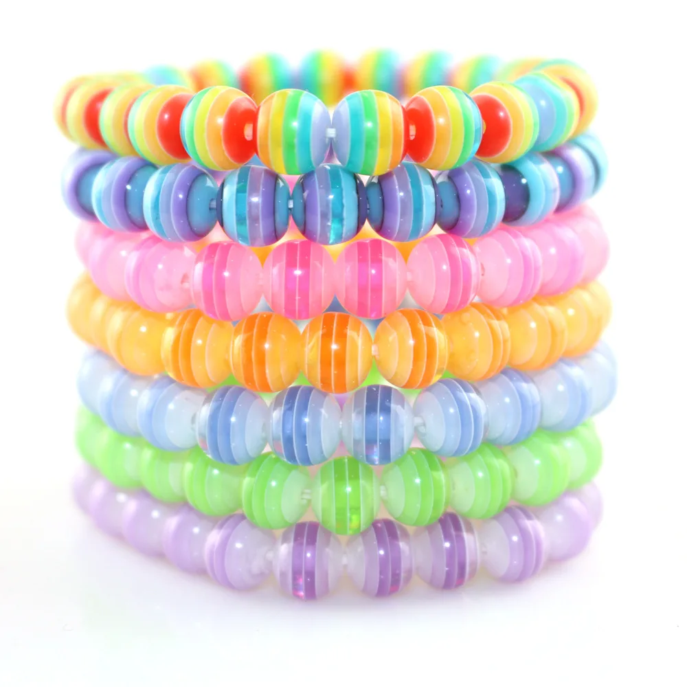 

Candy Bright Color Girls Kids Bracelet Women Lady Bohemia Jewelry Gift