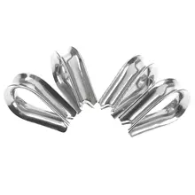 BMBY 10 PCS 3mm Wire Rope Thimbles for 3mm wire Stainless Steel