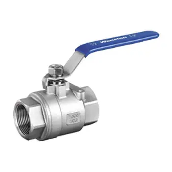 

1/2" Female Thread 2 Way 304 Stainless Steel DN15 two pieces Ball Valve Full Port for Water Gas Oil Control