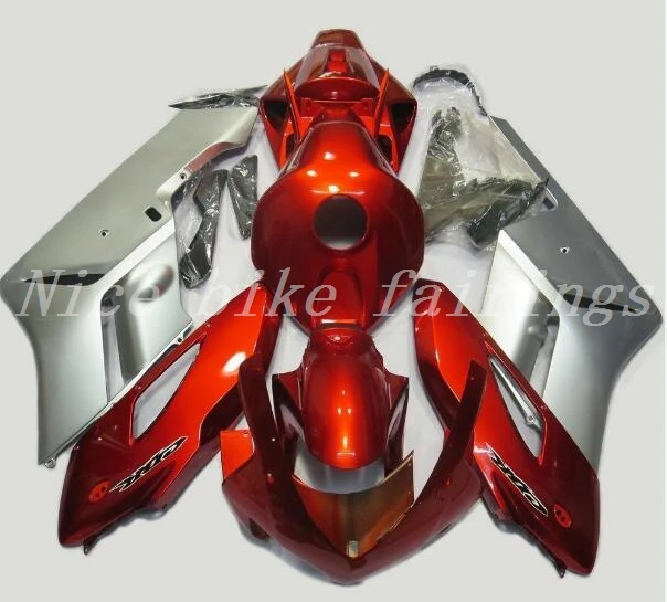 

New Injection Mold Motorcycle ABS Full Fairings kit Fit for HONDA CBR1000RR 2004 2005 04 05 1000RR CBR1000 Custom red silver