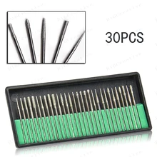 30 шт./компл. ногтей сверла биты комплект электрических маникюр педикюр набор ручек для конических фрез 3/3" Набор для маникюра и педикюра ногтей машины для синтетического волокна