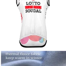 Зимний флисовый термальный LOTTO SOUDAL TEAM 2 цвета Безрукавый велосипедный жилет Mtb Одежда велосипед Майо Ciclismo велосипедная одежда