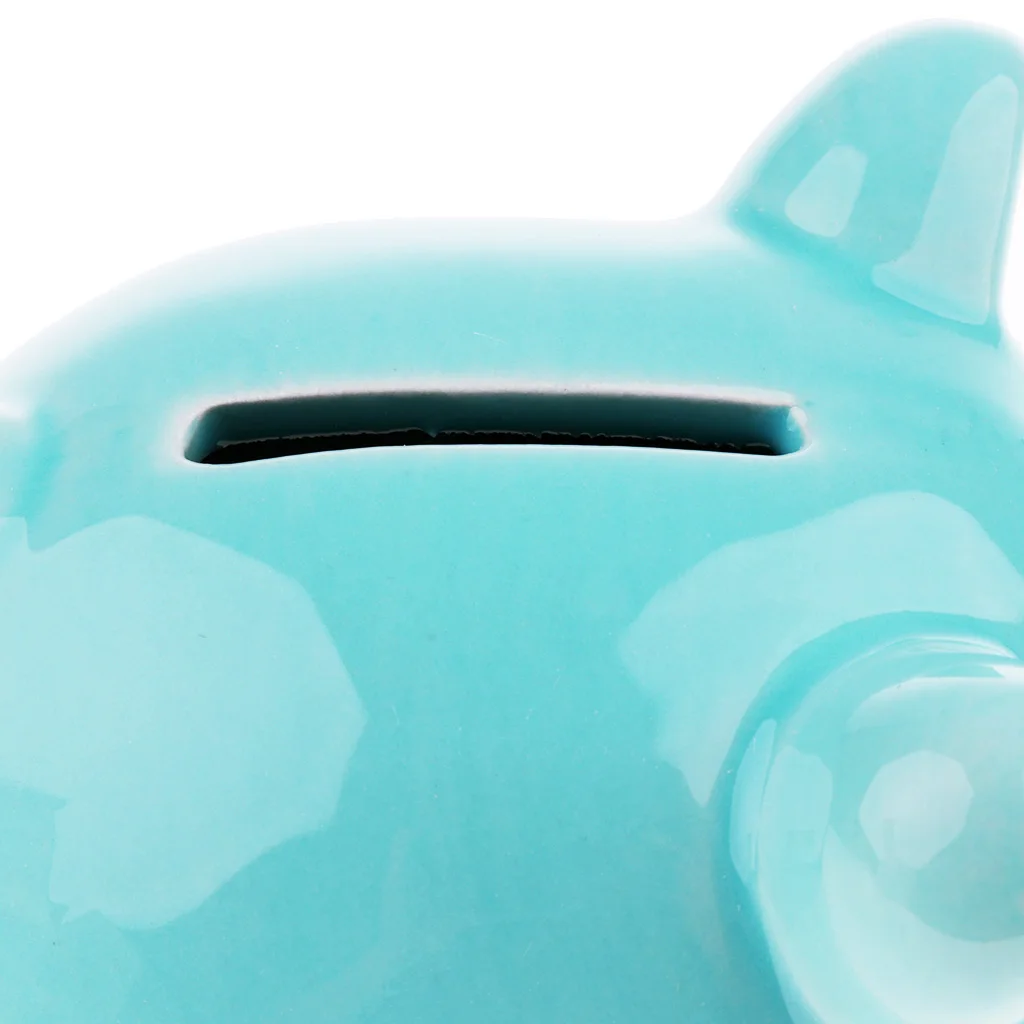 Kids Children Piggy Bank Money Box Saving Coins Cash Fun Novelty Birthday Gift Baby Room Home Decoration Ceramic Pig