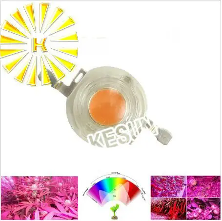 

20PCS x 1W 3W full spectrum 400nm-840nm led chip Power Led diode for indoor plant grow