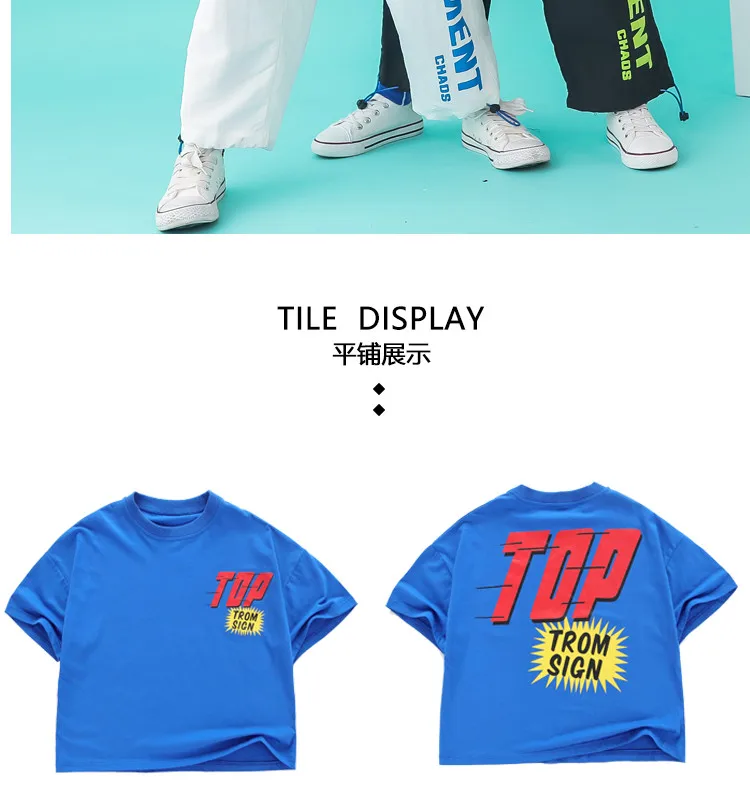 Children's clothing for boys Girls Set summer 2019 hip hop streetwear t shirt pants Childhood clothes summer clothes for kids girl (13)