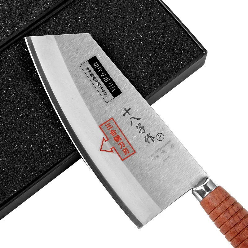 New SHI BA ZI F214-1 professional 7.5-inch Stainless Steel,Wooden Handle Heavy Duty Chinese Kitchen Knife Chef Knife - Cleaver New SHI BA ZI F214-1 professional 7.5-inch Stainless Steel,Wooden Handle Heavy Duty Chinese Kitchen Knife Chef Knife - Cleaver