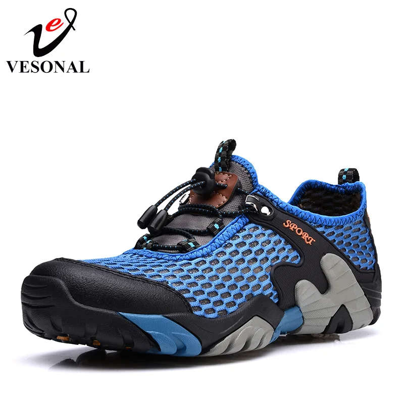 VESONAL Spring Summer Male Sneakers Mesh Shoes For Men Walking Breathable Soft Quality Casual Comfortable Designer Footwear 2018 | Обувь