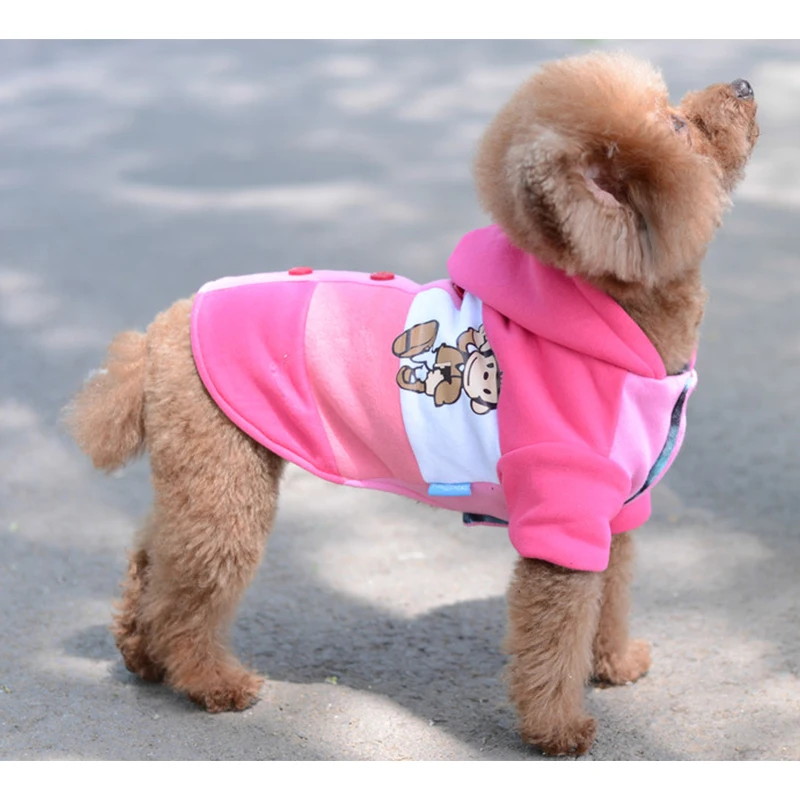 Small Dog Clothes Monkey Jacket Hoodies Cat Clothing Coat Pet Clothes For Dogs And Cats