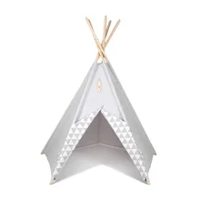 Серый и Треугольник Сращивание дизайн дети играют палатка индийский вигвама детей театр детская игровая комната вигвама