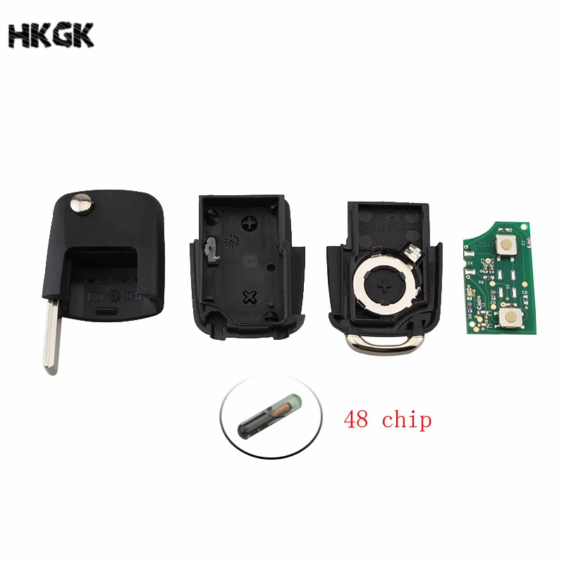 BHKEY-2-3-4-Button-Remote-Key-Fob-434MHz-ID48-Chip-For-Volkswagen-Beetle-Bora-Golf