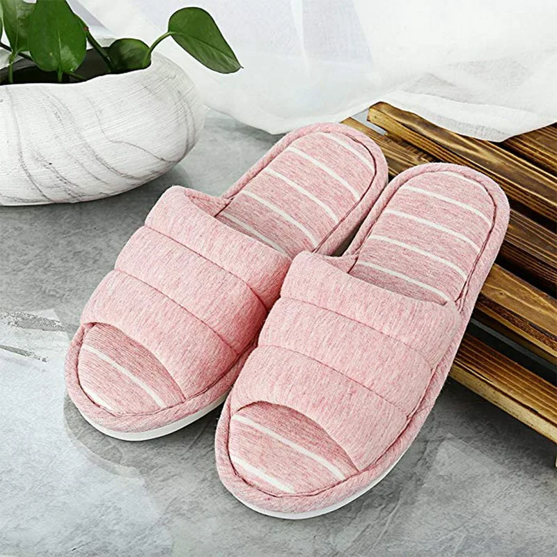 

Couple Slippers Home Anti-Slip Sandals Slippers Soft Cotton Shoes Soft Warm Sandal House Indoor Slippers