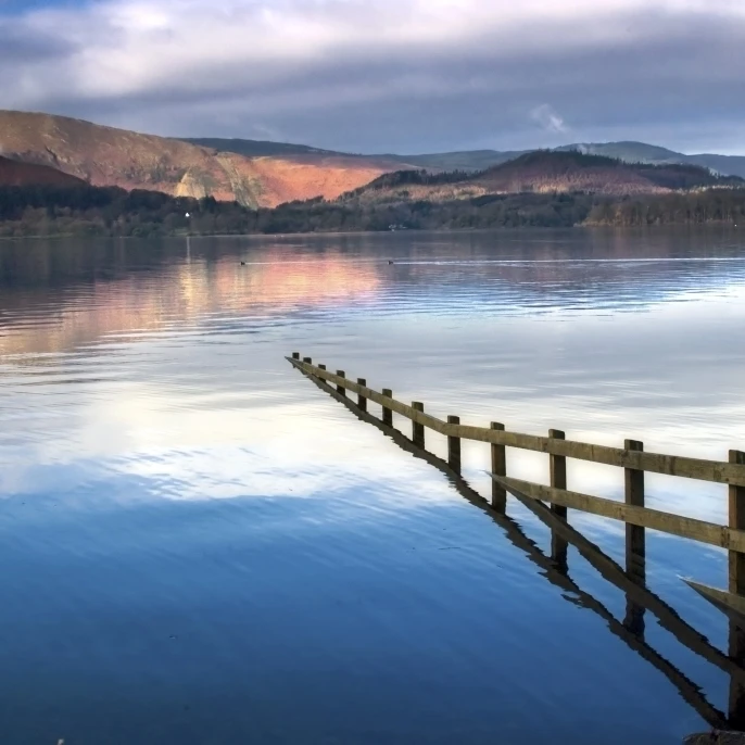 Lake Derwent  Cumbria  England Poster Print (17 x 11)