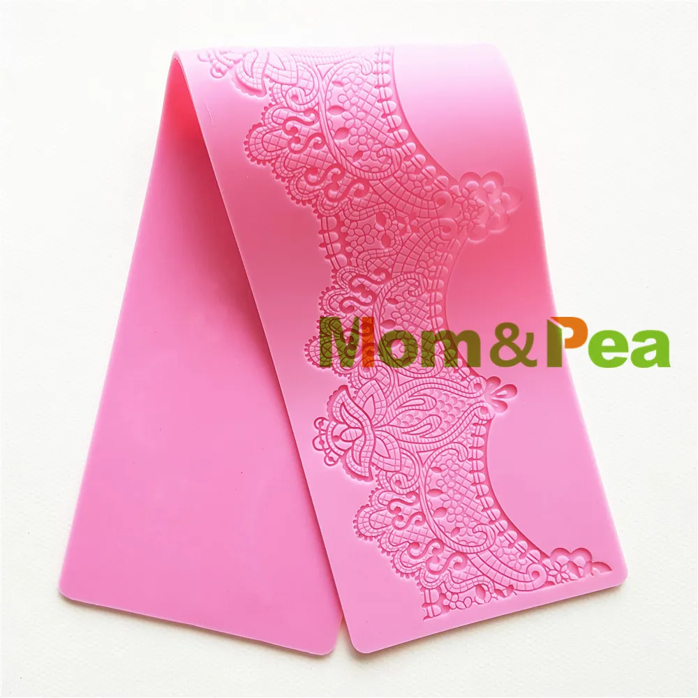 Силиконовая кружевная форма Mom &amp Pea GX237 украшение для торта 3D мастики пищевой
