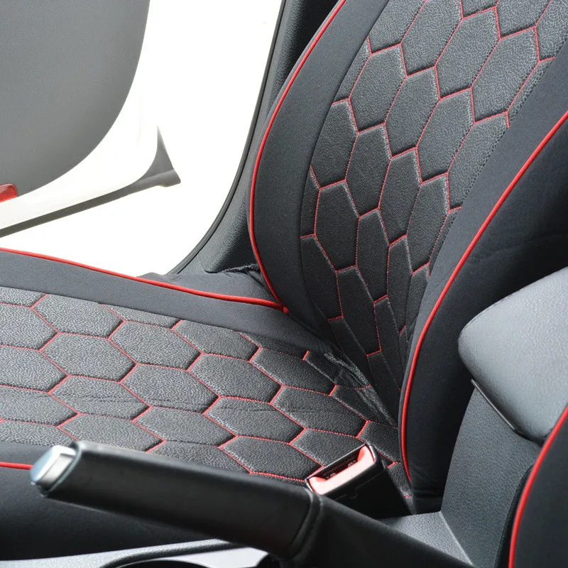 Автомобильные чехлы для сидений, спортивные стильные аксессуары, красные для TOYOTA RAV4 Highlander PRADO Corolla Vios Yaris Prius Camry Crown eiz