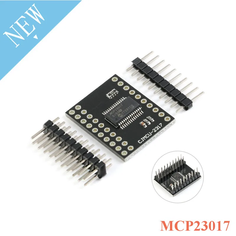 

MCP23017 модуль последовательного интерфейса IIC I2C SPI двунаправленный 16-битный расширитель ввода/вывода контакты последовательный интерфейсный модуль