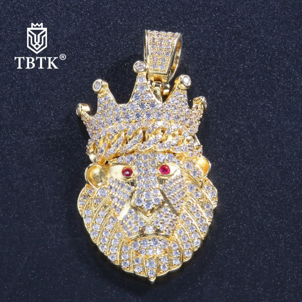 Женская подвеска в виде короны TBTK ожерелье с кулоном льва украшение западном