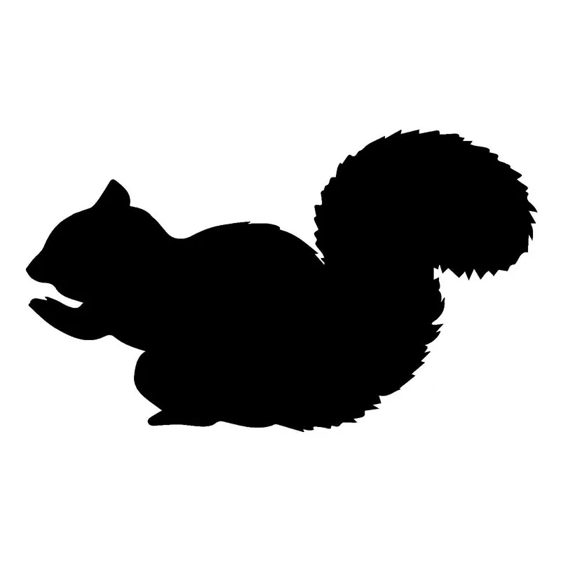 

16.5*9.8CM Cute Animal Vinyl Car Sticker Squirrel Car Styling Waterproof Decoration Black/Silver S1-2770