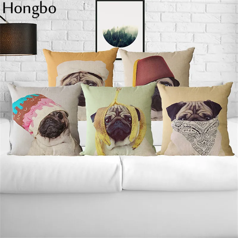 

Animal Cushion Cover Dog for Children Decorative Cushion Covers for Sofa Throw Pillow Car Chair Home Decor Pillow Case almofadas