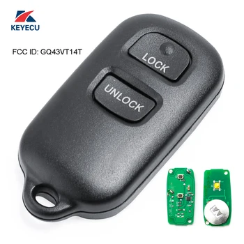 

KEYECU Replacement Remote Control Key Fob 2+1 Button 315MHz for Toyota Camry Corolla Solara Sienna 1999-2003 FCC ID: GQ43VT14T