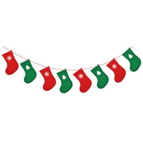 Рождественская декоративная Растяжка флаг новогодние вечерние украшения Санта Снеговик-парашют флаги гирлянды Рождественский подарок для декора - Цвет: 1pc