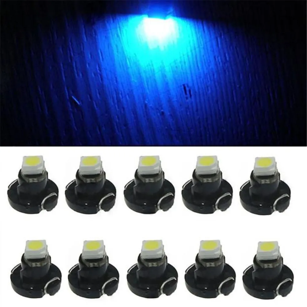 10pcs T3 SMD Dashboard Instrument Cluster Light Led lamp for auto Light bulb led car lights 12v