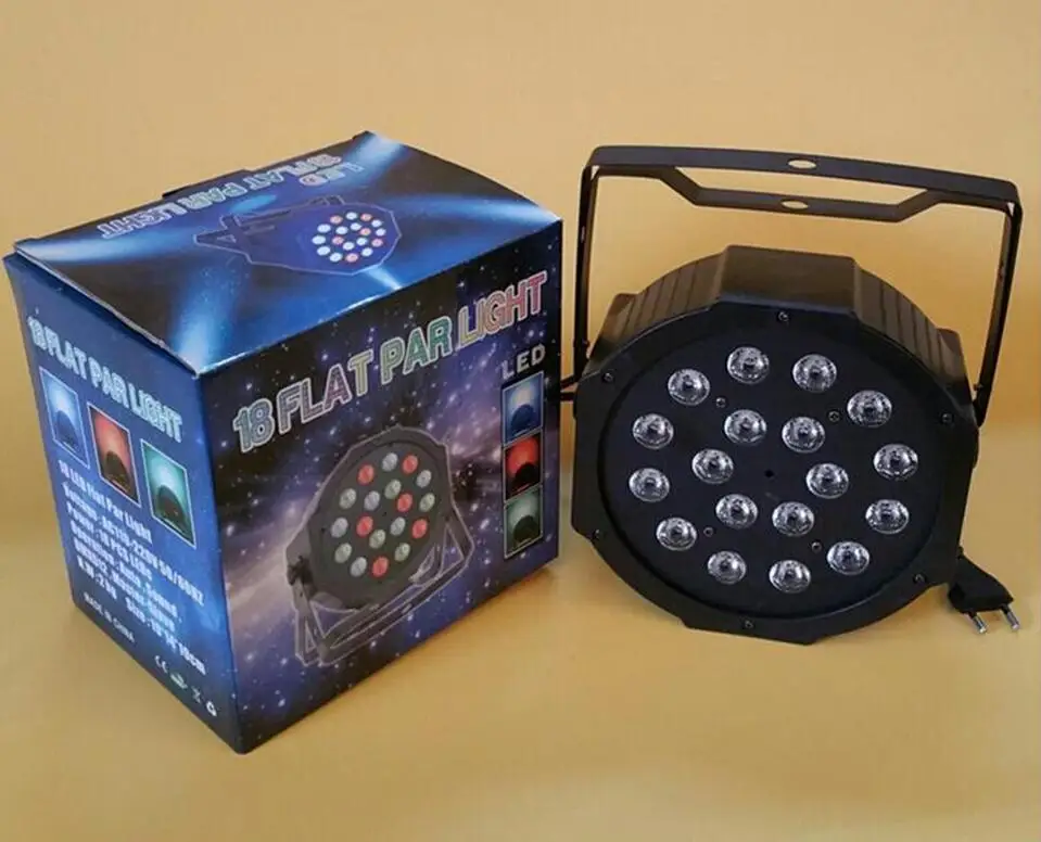 Светодиодный светильник Par 18x3W 54W высокой мощности RGB/UV Светильник с DMX512 Master Slave LED
