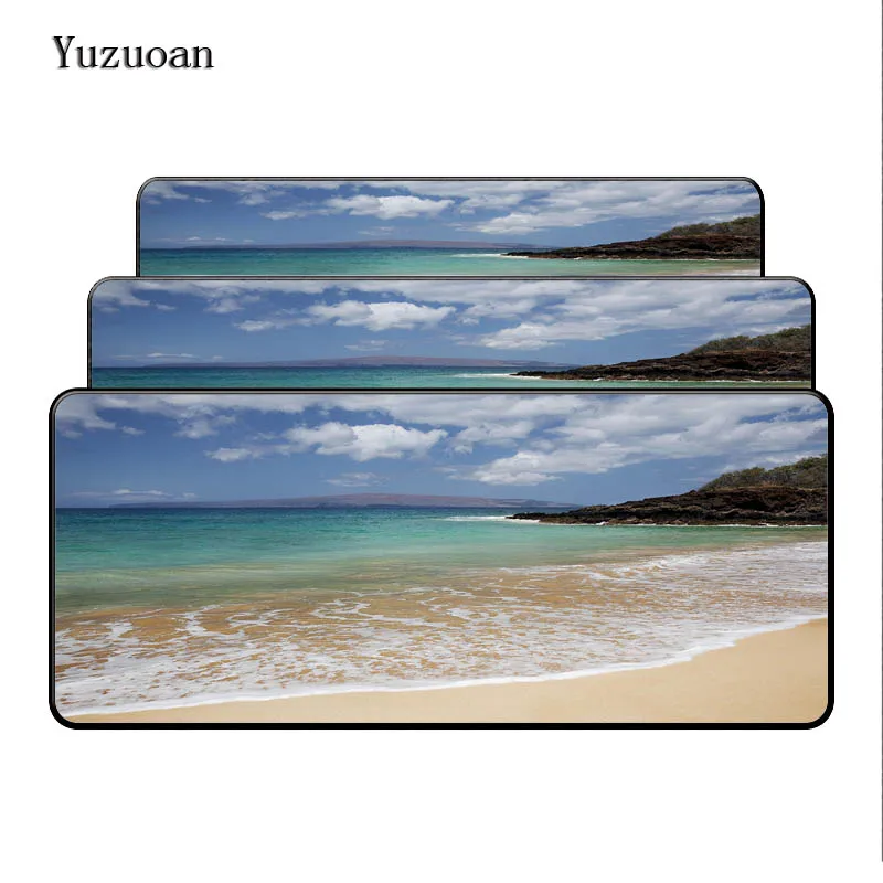  Yuzuoan Beach Starfish Speed Free Shipping Large Lock Edge Gaming Mousepad Computer Desk Table Mous