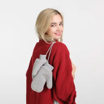 

New Design Cute Women Winter Fluffy Glove Novelty Soft Cashmere Lady Gloves Christmas Day Gift Double-deck Thickening Keep Warm
