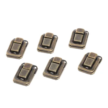 

6Pcs Antique Bronze/Gold Box Handbag Buckle Jewelry Box Wood Suitcase Hasp Latch Toggle Latch Hardware Accessories 37mm x 25mm