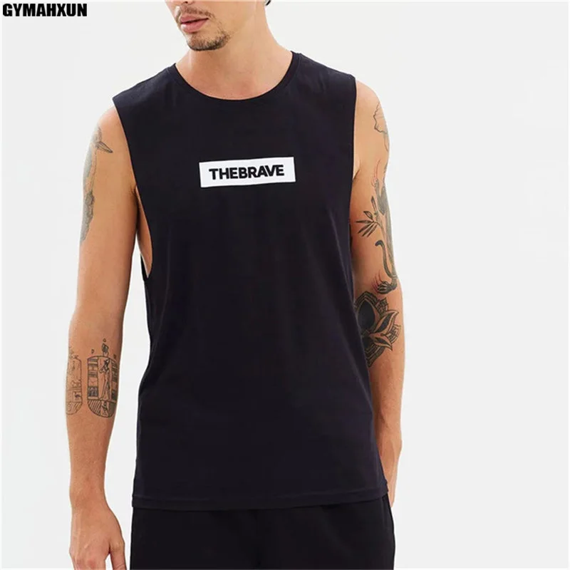 GYMAHXUN Slim fit Fitness Tank Tops hombre verano Casual Bodybuilding