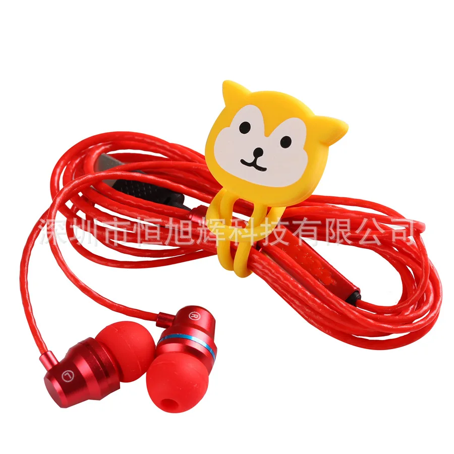 High Quality Lovely Cute Animal Shape Soft Silicone 6 colors Cable Winder