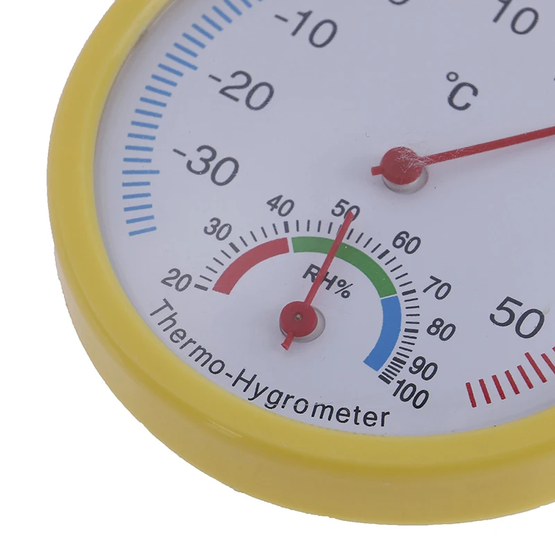 Mini Bell-shaped Scale Thermometer Hygrometer for Home Office Wall Mount Indoor Temperature Measure Tool Indoor Outdoor