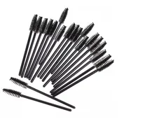 2016 New Arriving Black Fashion 50pcs Eyelash Brushes Disposable Mascara Make Up One-Off Plastic Lightweight Makeup Brushes