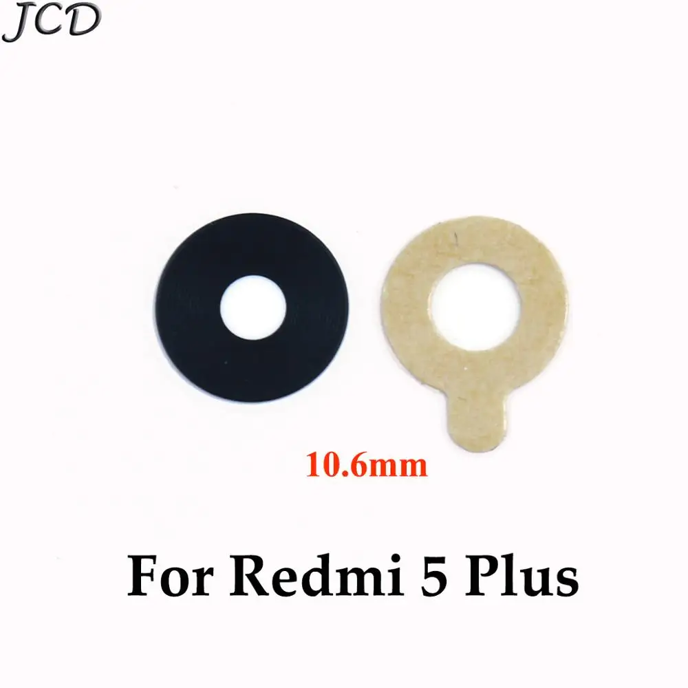 Стеклянная линза JCD для задней камеры 2 шт./лот Xiaomi Redmi 5 plus 5A Y1 lite prime Note с