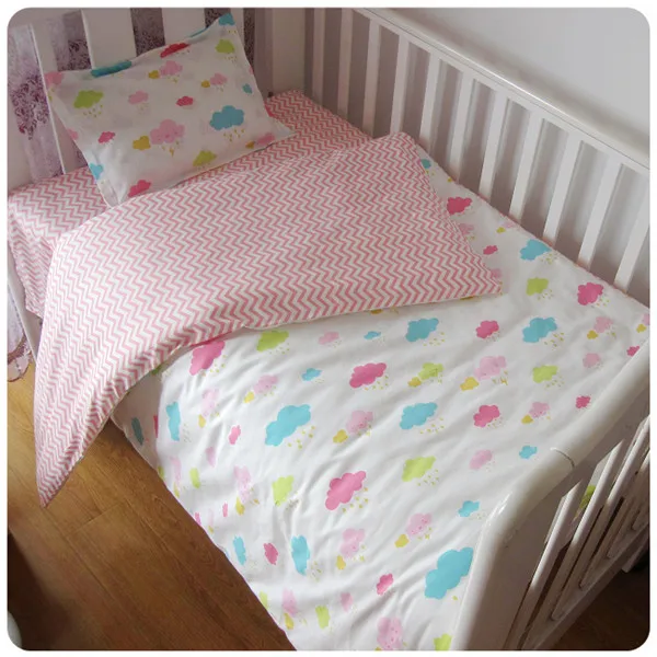Promotion 3pcs Crib Bedding Set Unisex Baby Bedding Set 100