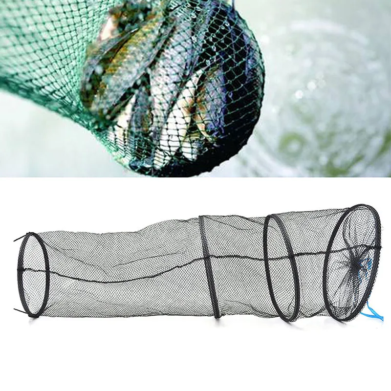 New 3 Layers Collapsible Fishing Basket Dip Net Fishing Cage to Keep Fish Alive in the Water