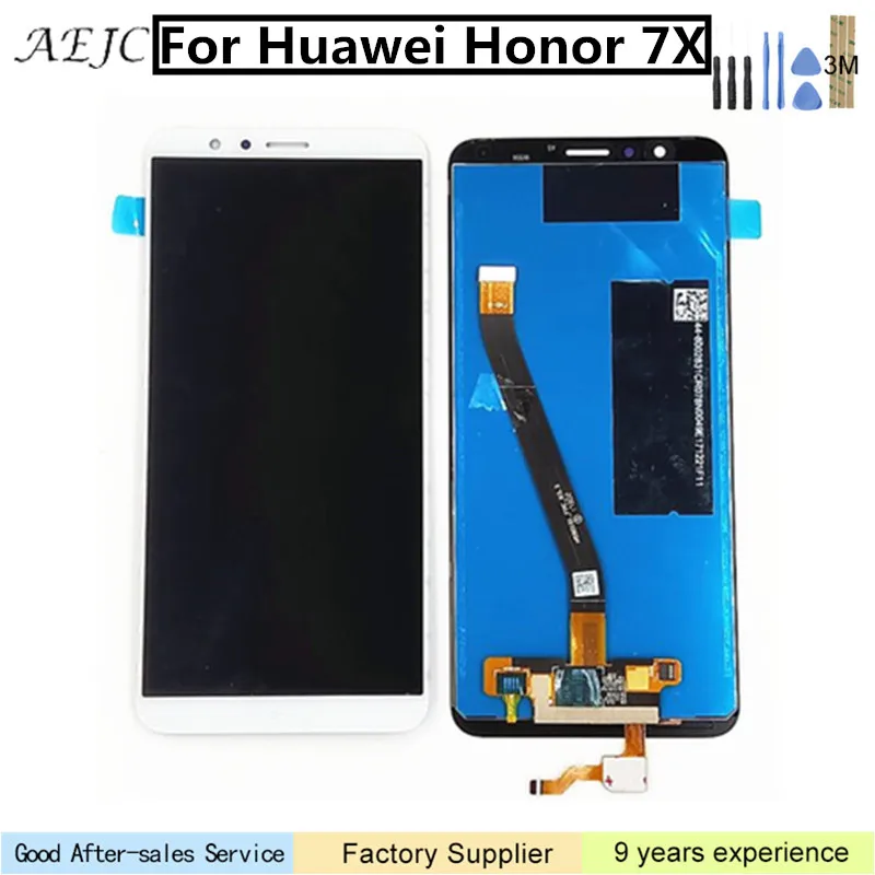 For Huawei Honor 7X LCD Display Touch Screen Digitizer Assembly Replacement Honor7X BND-AL10 BND-L21/L22 5.93&quot | Мобильные