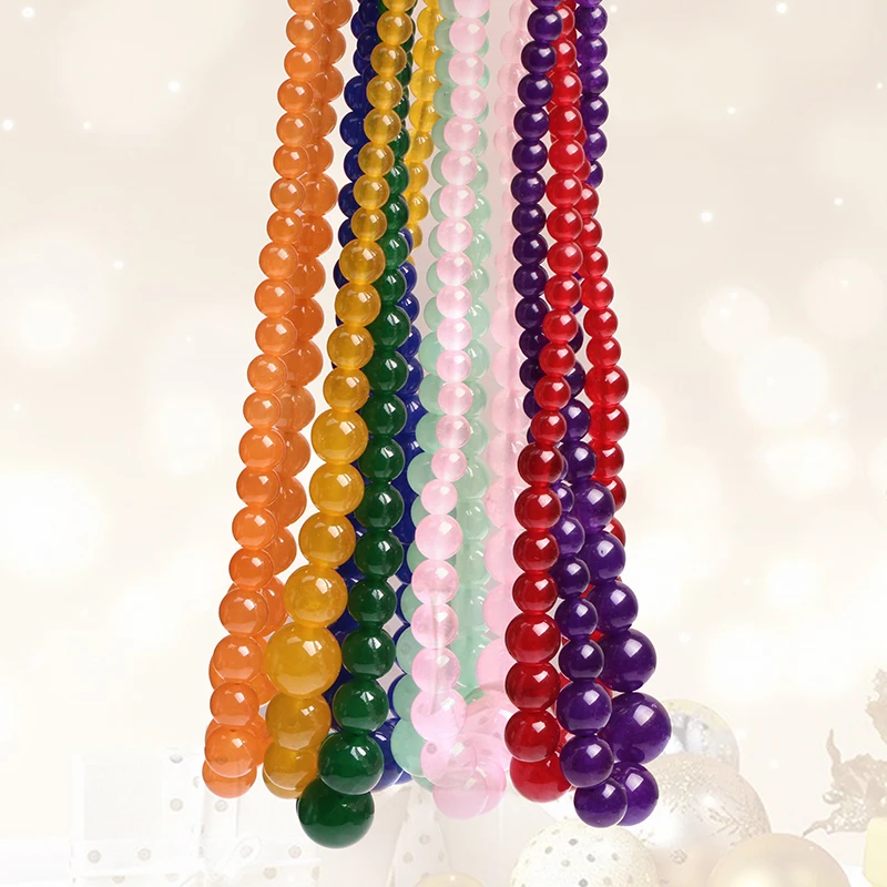Graduated Jades Beads For Jewelry Making 6 14mm 15inches DIY Jewellery